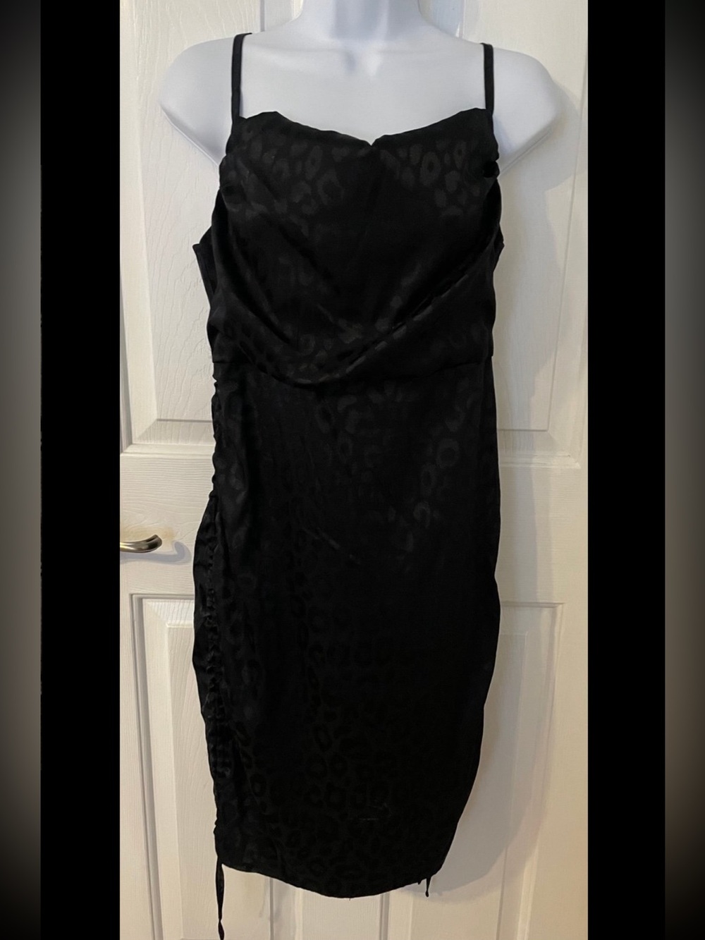 Wild Fable (Target) black leopard print mini dress